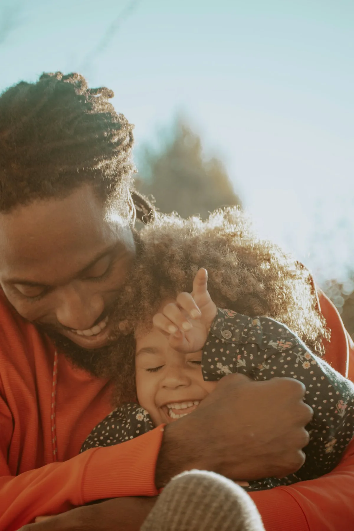 A father and child, healthy together