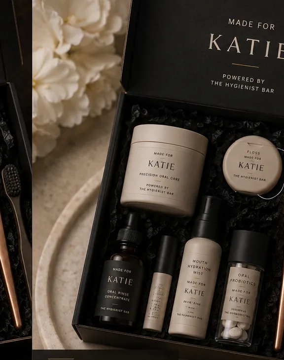 Custom oral care kit made for Katie
