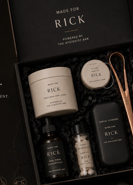 Custom oral care kit made for Rick