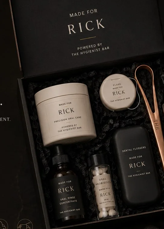 Custom oral care kit made for Rick