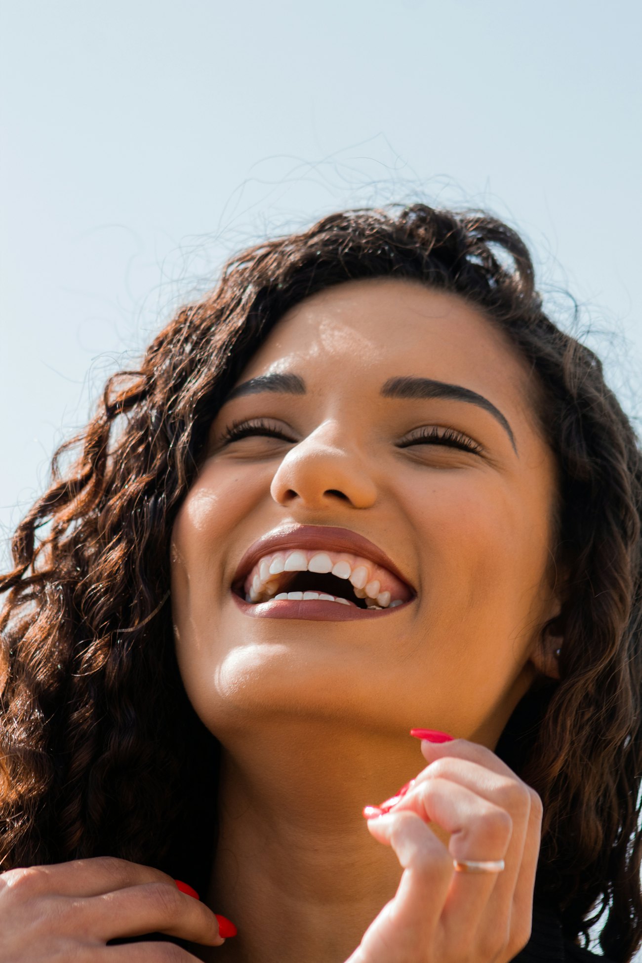 Joyful confident smile