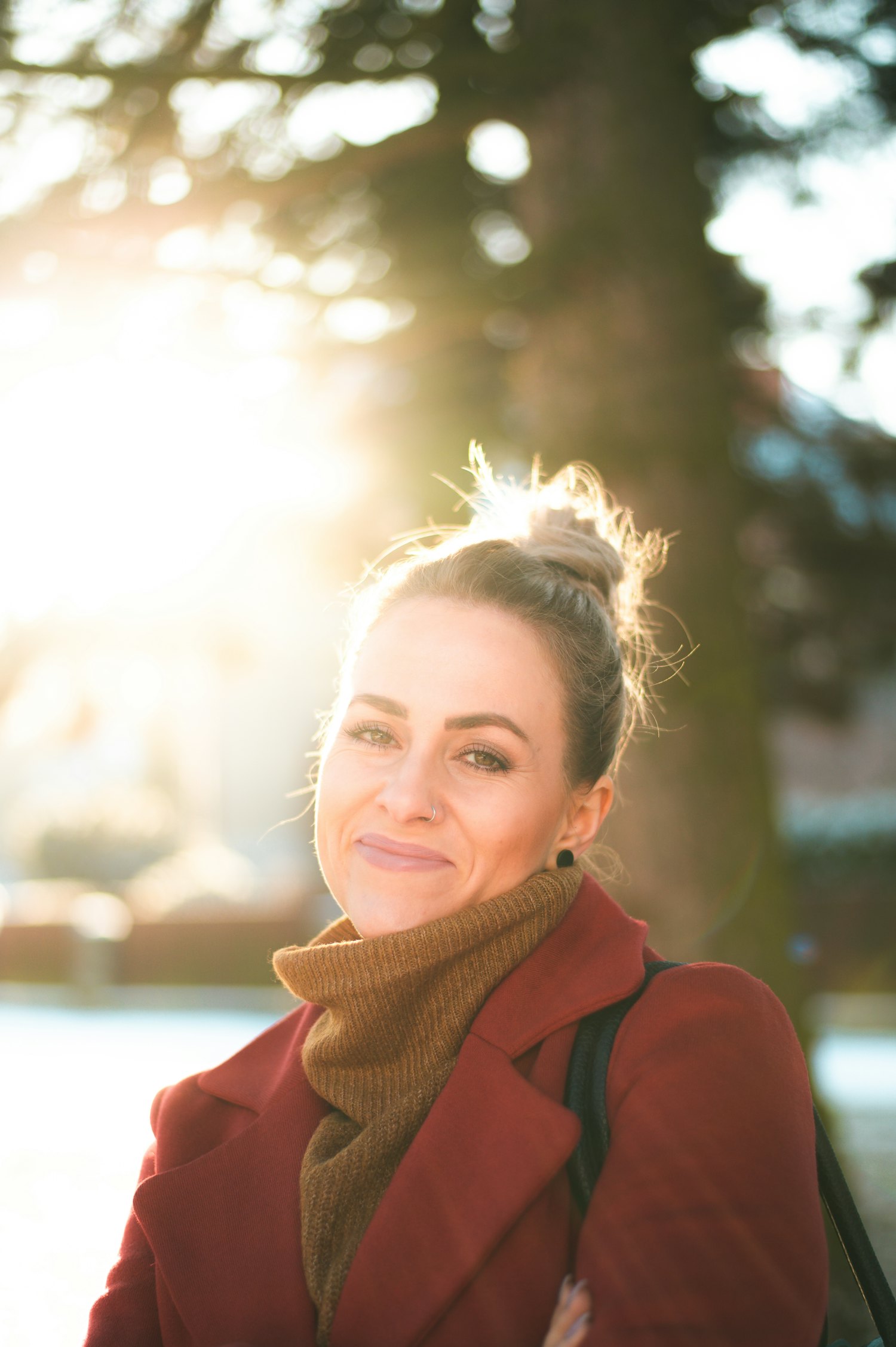 Woman glowing with wellness